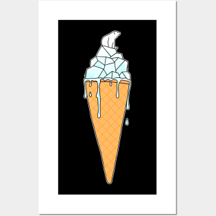 Polar Bear Ice Cream Posters and Art